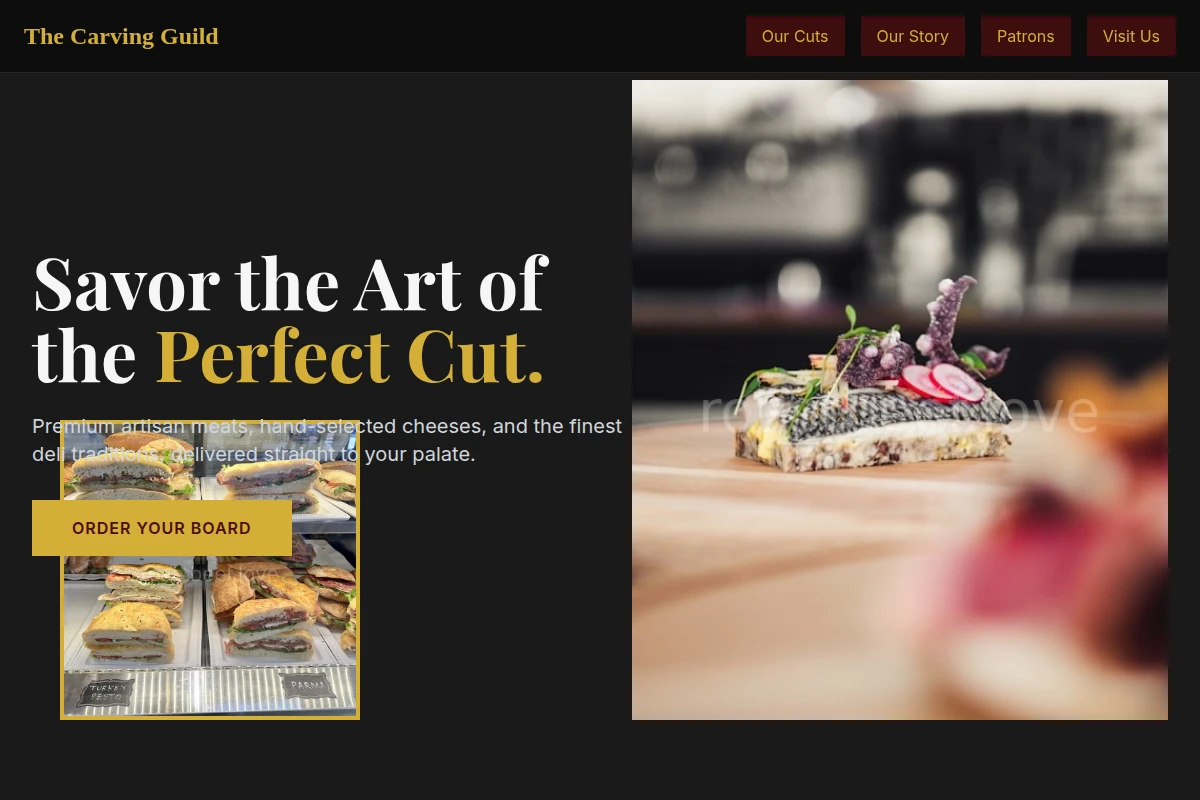 Salt-rub Deli Food