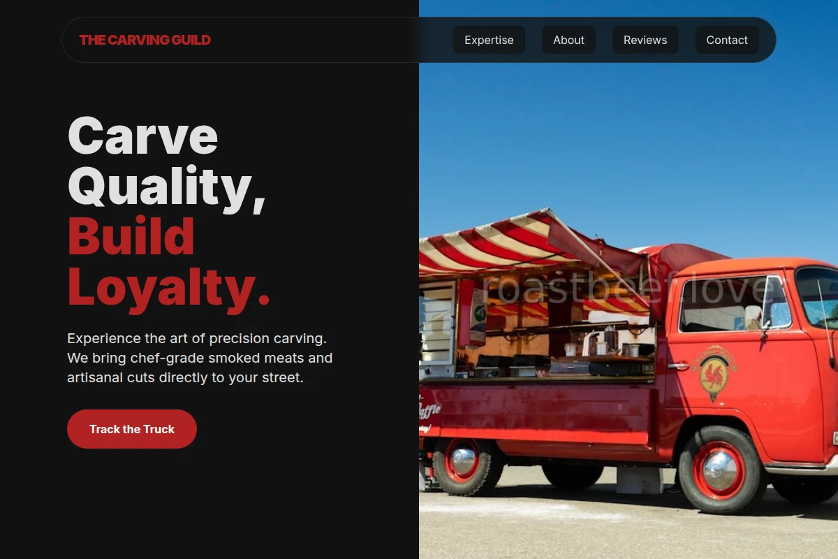 Carving-knife Food Truck